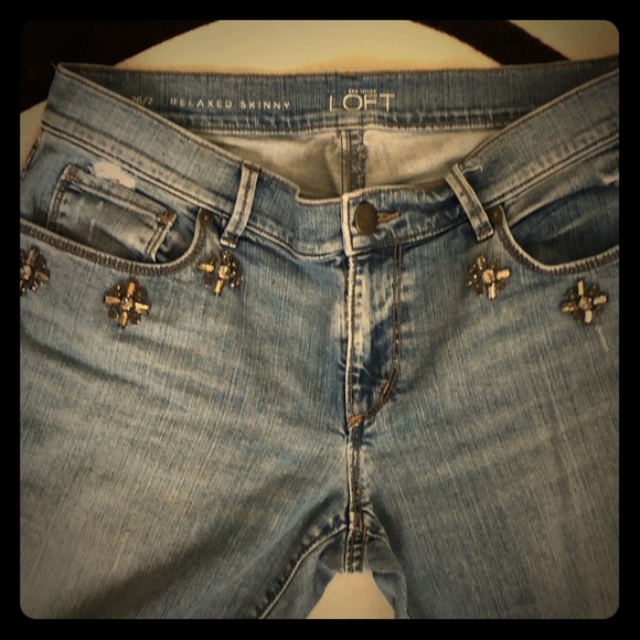 LOFT Denim - Ann Taylor Loft sparkle jeans